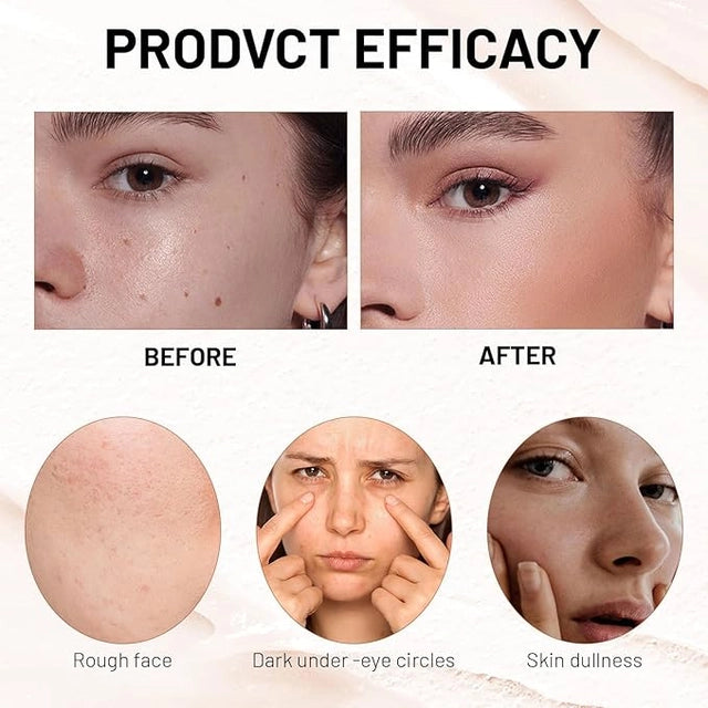 GlowFuse Twin Stick — Dual Head 2-in-1 Blend & Cover Formula, All-Day Dewy Glass Skin Finish