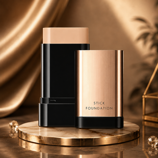 GlowFuse Twin Stick — Dual Head 2-in-1 Blend & Cover Formula, All-Day Dewy Glass Skin Finish