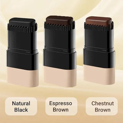 Instant Hair Dye Stick with Built-in Comb, Gray Hair Dye, 2-in-1 Touch-Up Comb Pack of 2