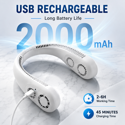 Ultra Cool Arc Portable Neck Fan for Instant Cooling