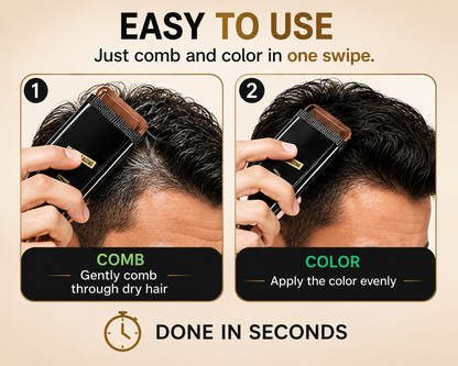 Instant Hair Touch-Up Stick(Buy 1 get 1 Free), Waterproof and Sweat Proof Hair Dye Stick- Pack of 2