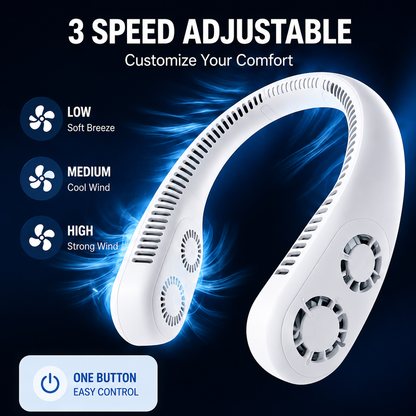 Ultra Cool Arc Portable Neck Fan for Instant Cooling