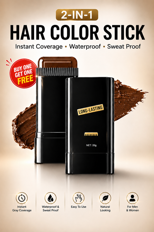 Instant Hair Touch-Up Stick(Buy 1 get 1 Free), Waterproof and Sweat Proof Hair Dye Stick- Pack of 2